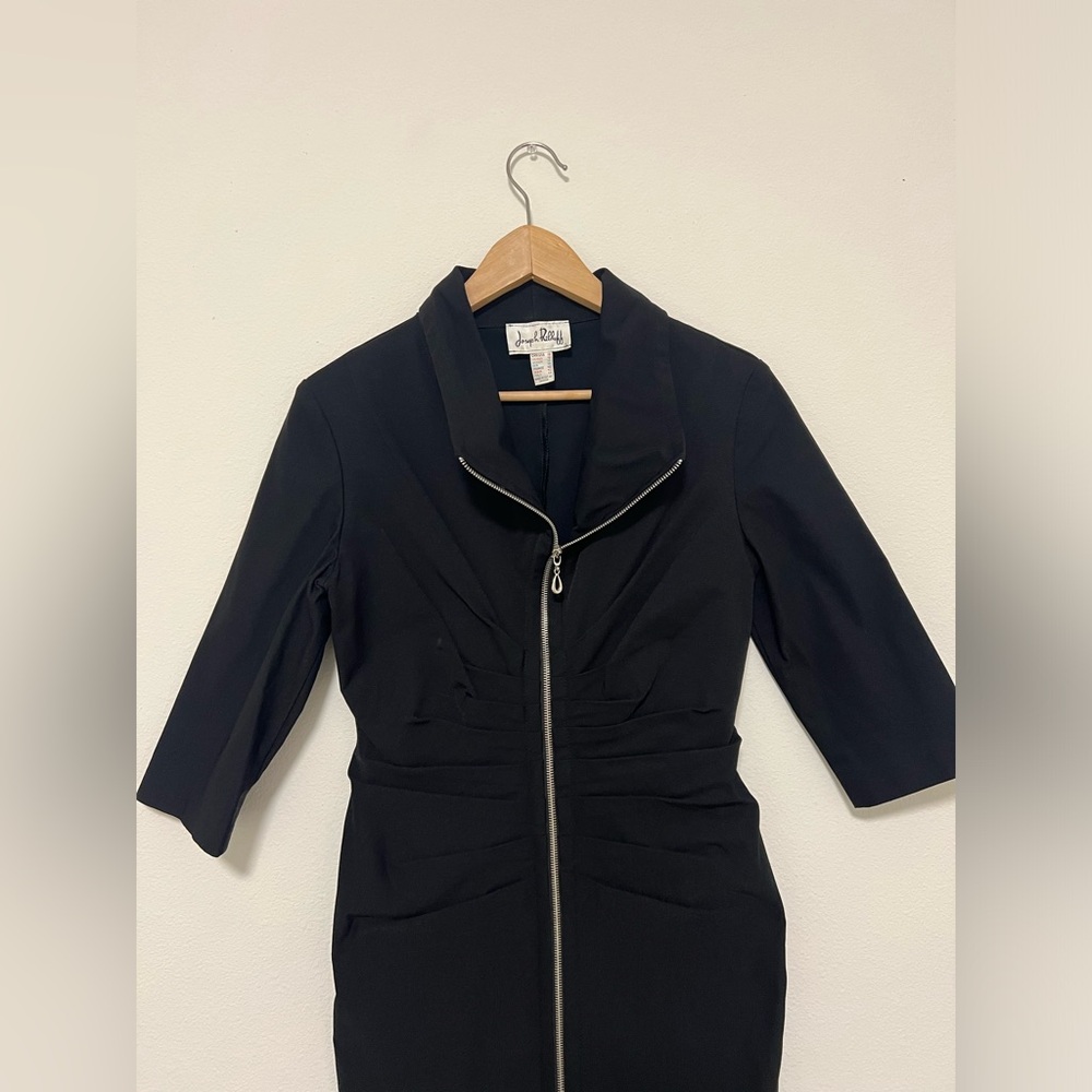 Joseph Ribkoff Full Exposed Zip Dress - Picture 3 of 12